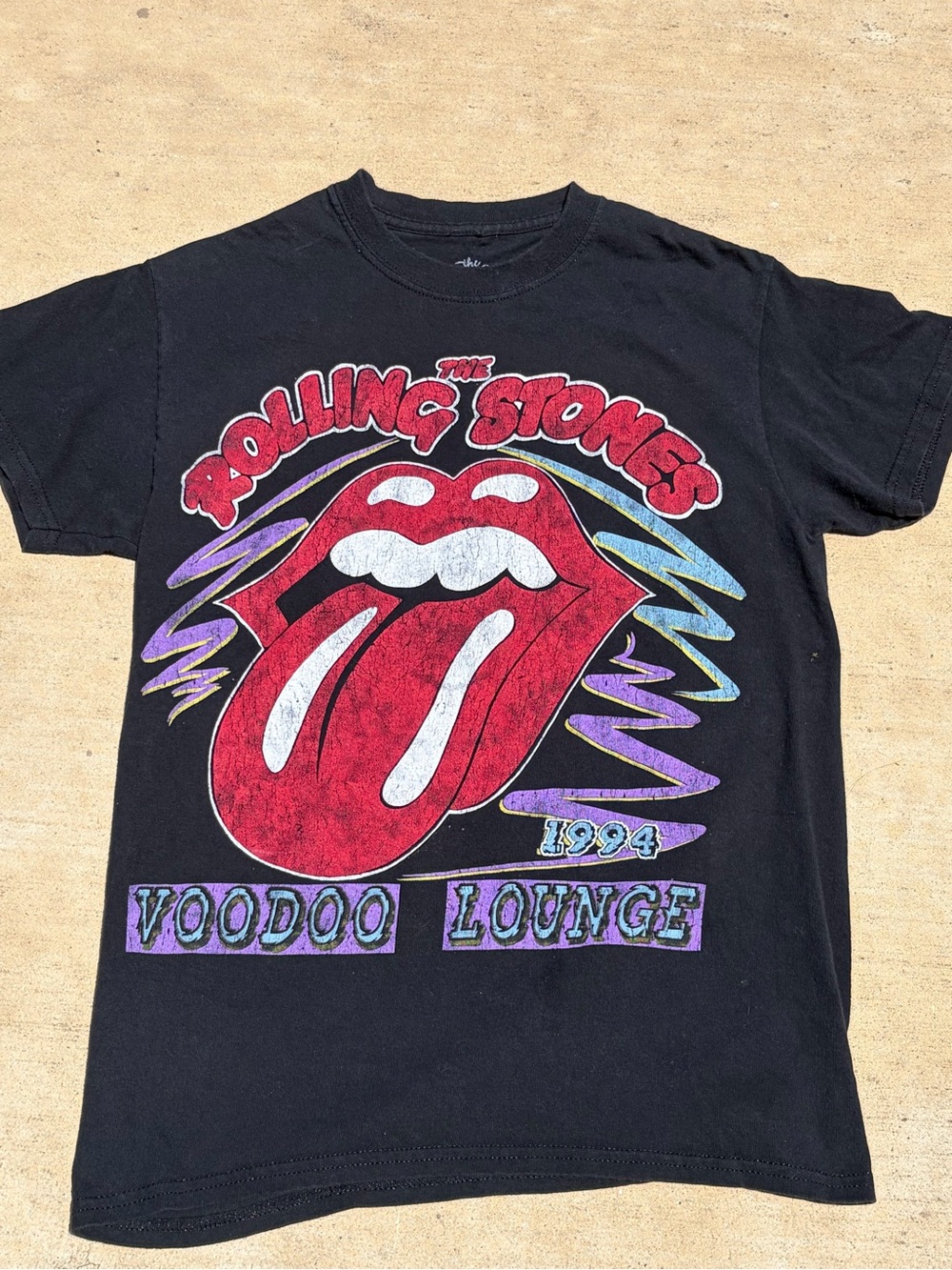 The Rolling Stones 'Voodoo Lounge' Black Graphic Tee